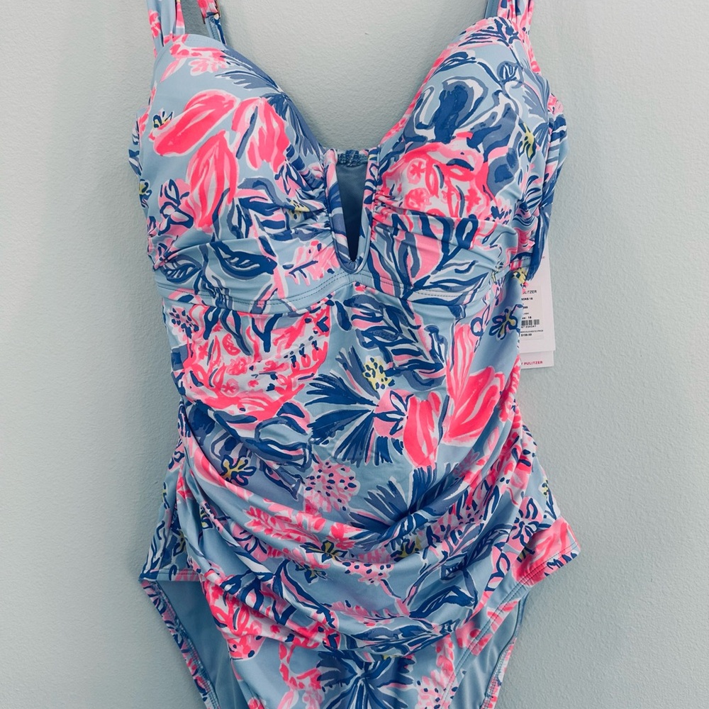 🛝Pool Party🛝 NWT Lilly Pulitzer One Piece Swimsuit Sz 16 - Picture 3 of 5